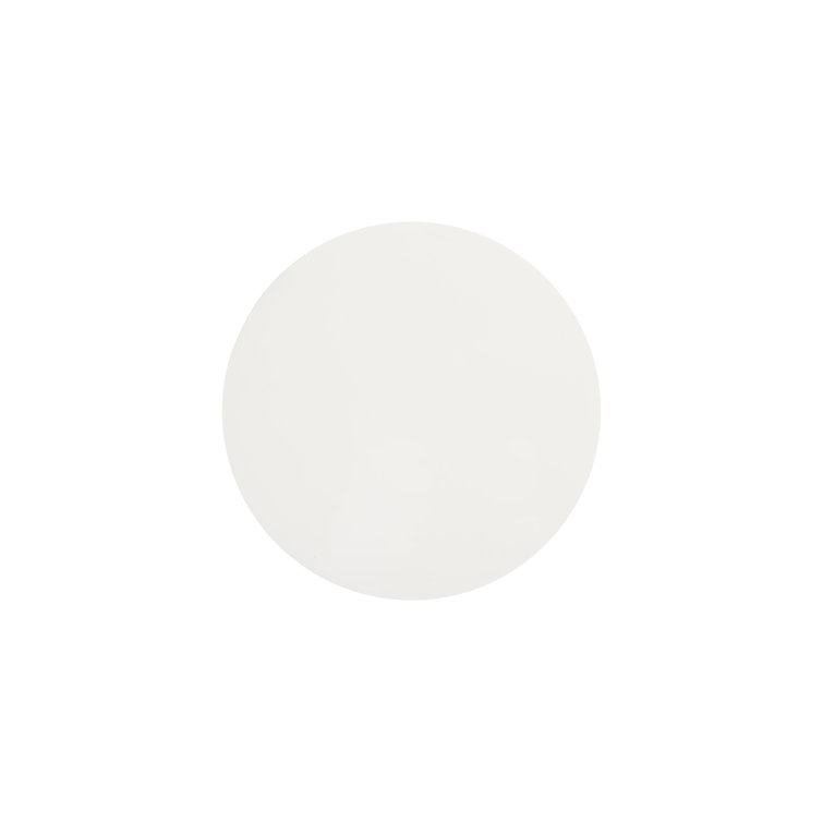 Contemporary Totem 14" White Gel-Coat Composite Accent Stool