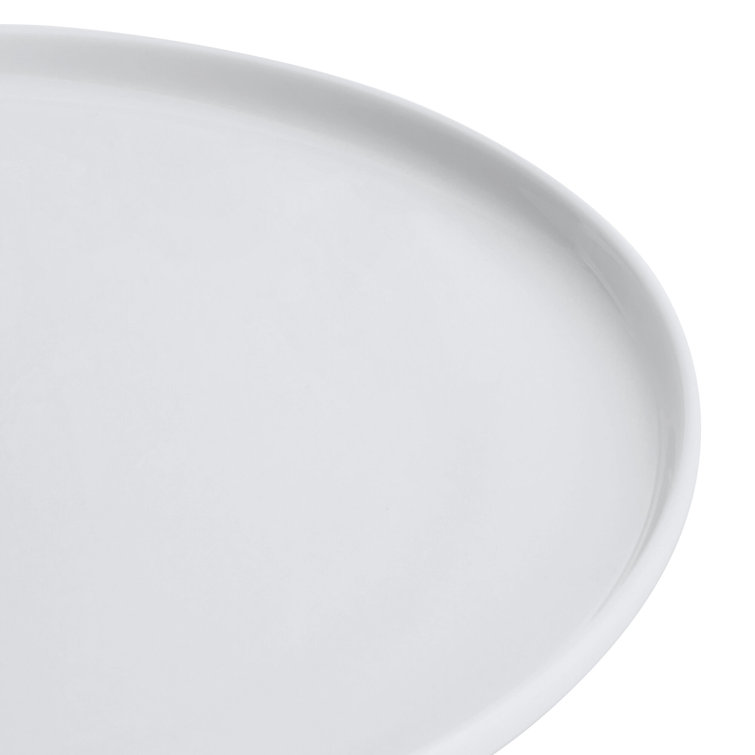 White Porcelain 12-Piece Round Dinnerware Set, Service for 4