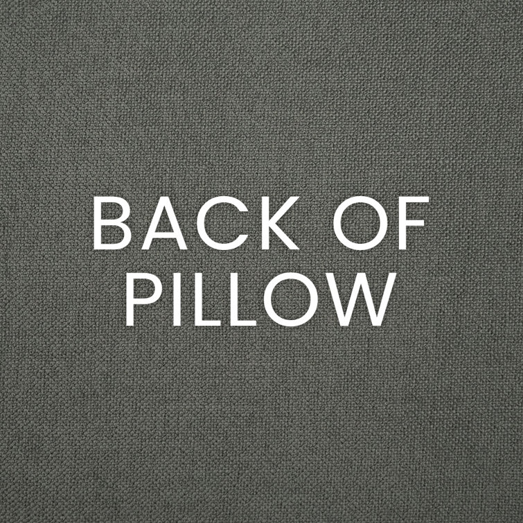 Cloud Gray Rayon and Polyester Square Nursery Pillow