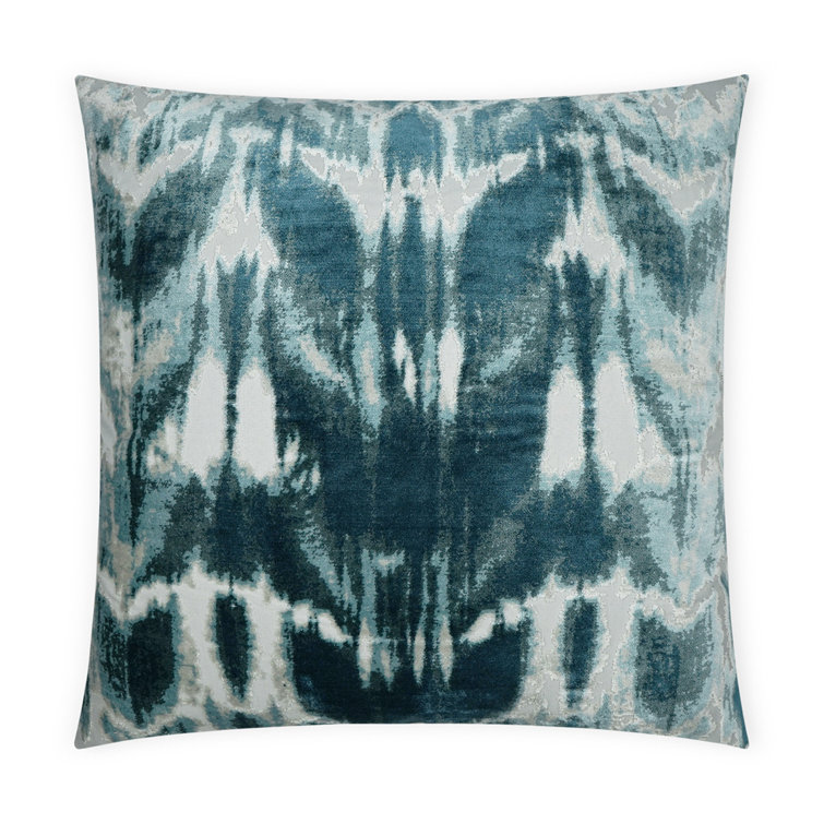 Lagoon Abstract Polyester Rayon Decorative Throw Pillow 24x24