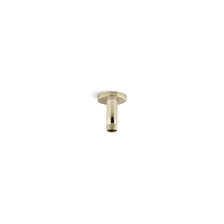 Vibrant French Gold Ceiling-Mount Brass Shower Arm