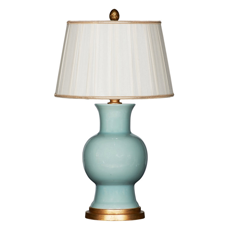 Juliette Celadon Ceramic Table Lamp with Empire Shade