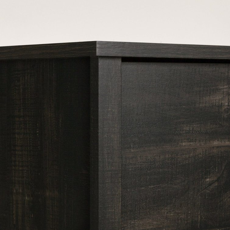 Rubbed Black Farmhouse 1-Drawer Nightstand