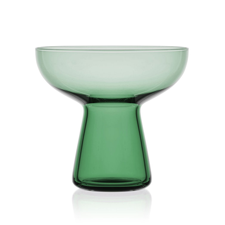 Phoebe Sage Green Glass Margarita Cocktail Set