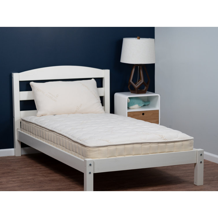 Twin Organic Latex Foam Innerspring Mattress with Waterproof Side