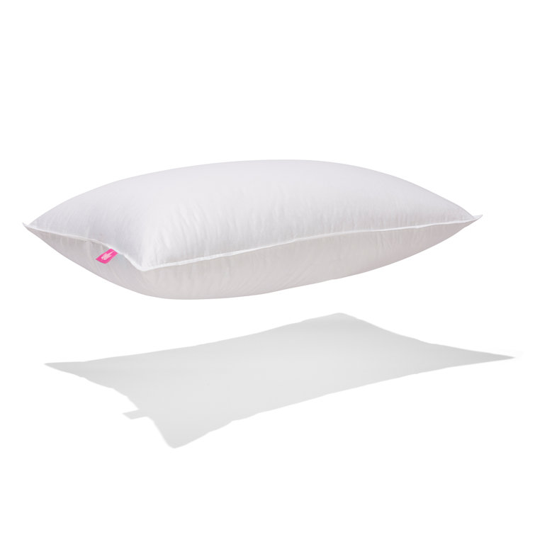 Standard White Down Medium Support Hypoallergenic Pillow