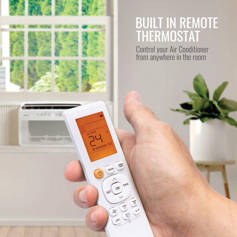 Keystone 12,000 BTU White Window Air Conditioner with Remote