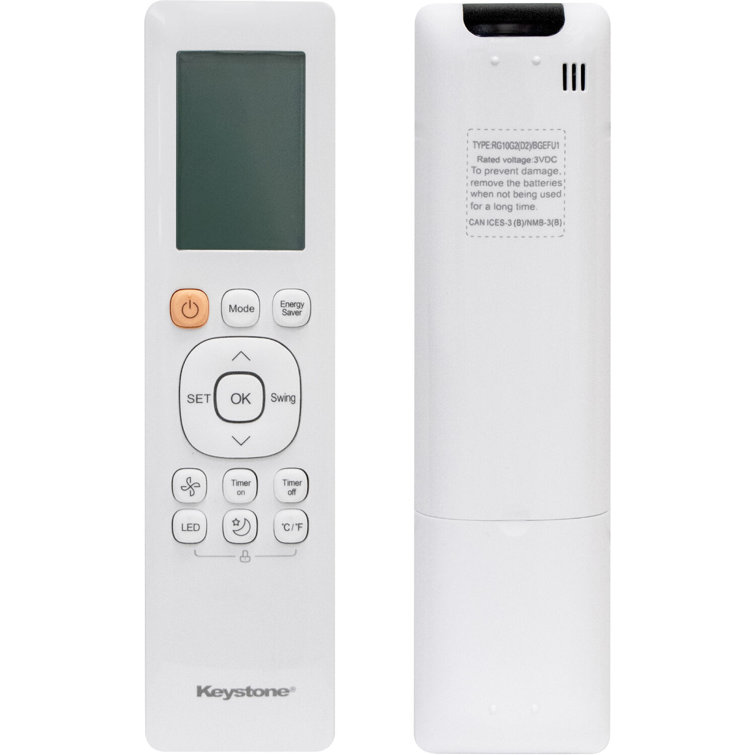 Keystone 10,000 BTU White Window Air Conditioner with Remote