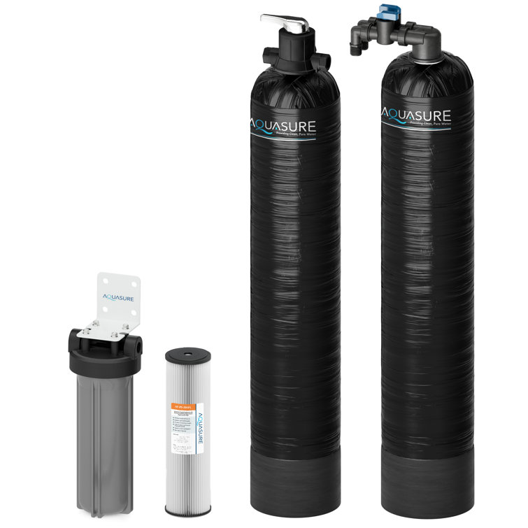Aquasure Serene Series 15 GPM Black Whole House Water Filtration System