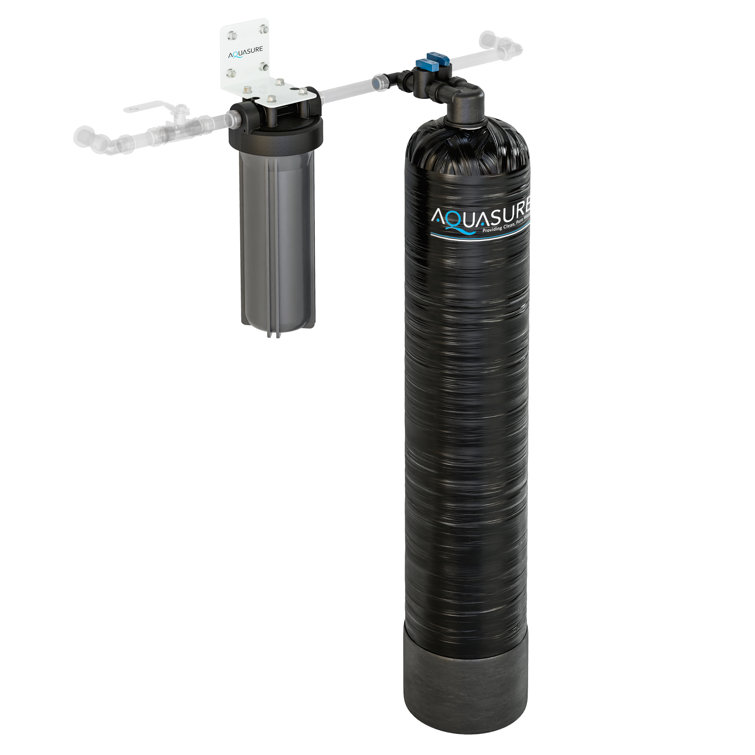 Aquasure Serene Series Black Triple-Stage Whole House Water Filtration System