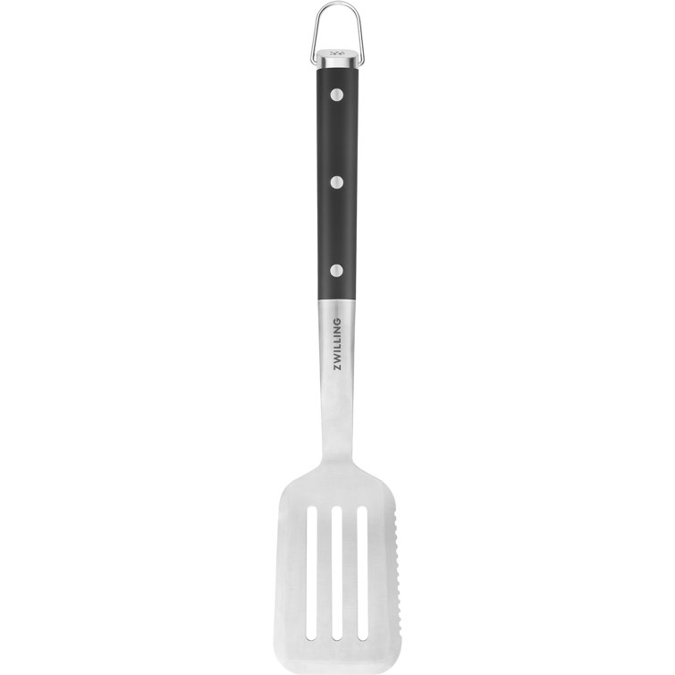 Zwilling BBQ+ 17-Inch Stainless Steel Grill Spatula with Serrated Edge