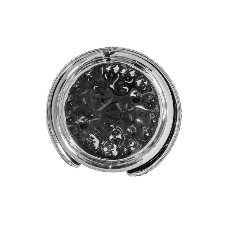 Gleaming Stainless Steel Circular Beverage Coaster Set