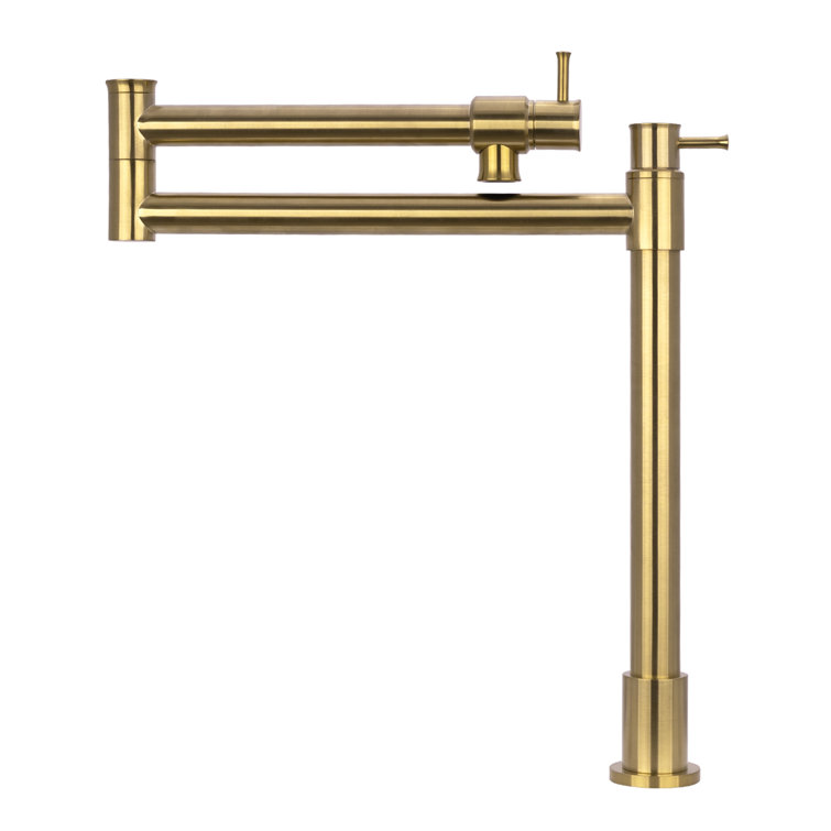 Brass Gold Double Handle Pot Filler Faucet