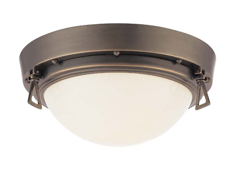 Aldridge Aged Brass and White Linen Single-Light Wall Sconce