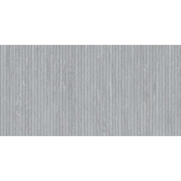 Gray Large Format Porcelain Wood Look Wall & Floor Tile