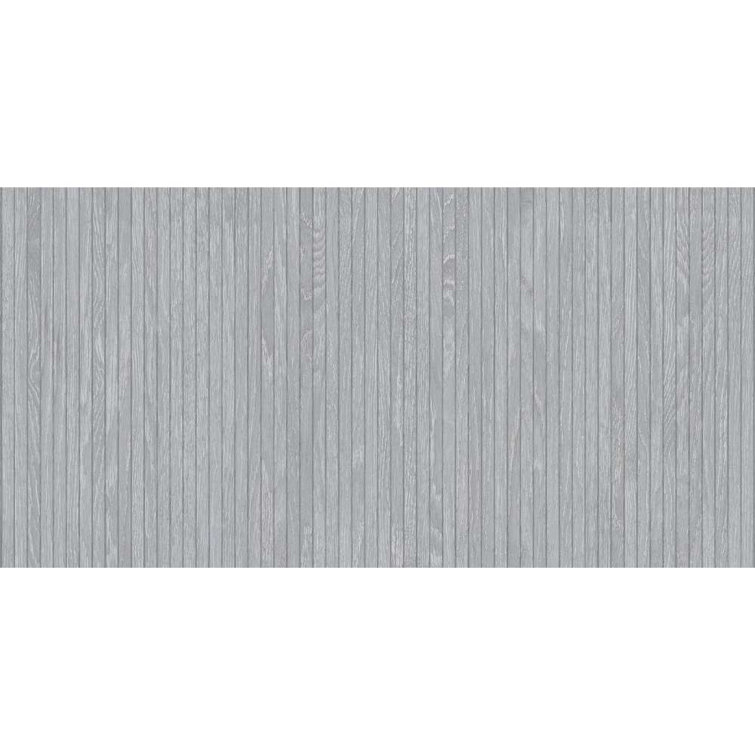 Gray Large Format Porcelain Wood Look Wall & Floor Tile