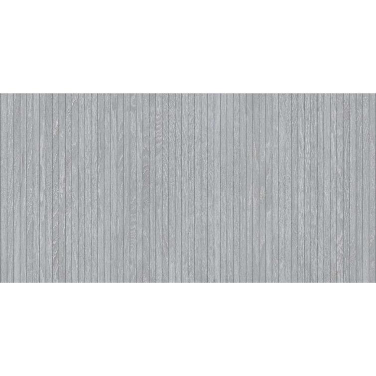 Gray Large Format Porcelain Wood Look Wall & Floor Tile