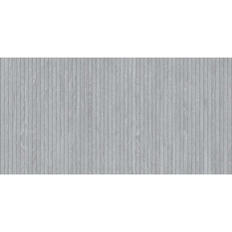 Gray Large Format Porcelain Wood Look Wall & Floor Tile