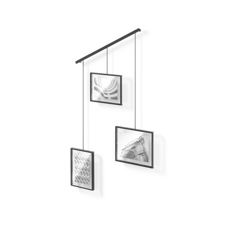 Classic Black Wall-Mounted Picture Frame Set of 3