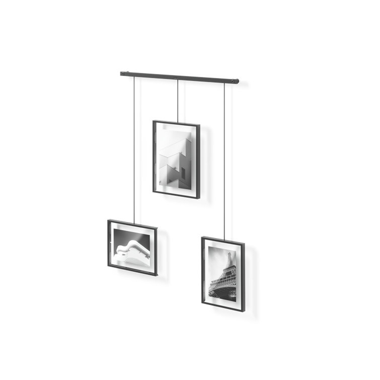 Classic Black Wall-Mounted Picture Frame Set of 3
