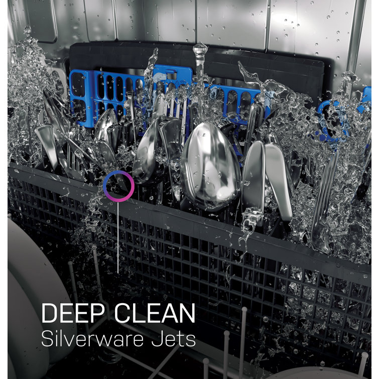 Stainless Steel Smart Built-In Dishwasher with Pocket Handle