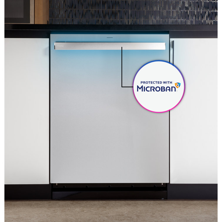 Stainless Steel Smart Built-In Dishwasher with Pocket Handle