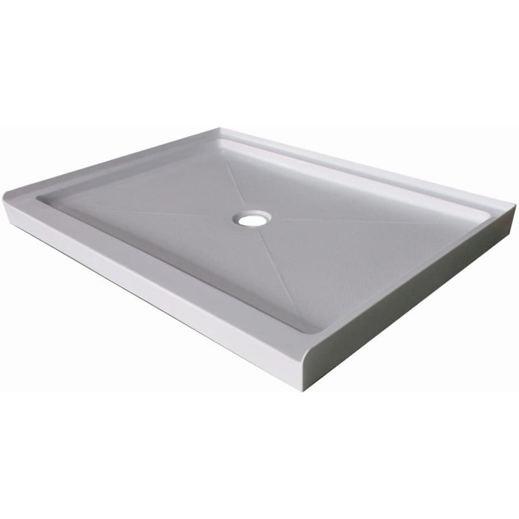 White Acrylic 48'' x 36'' Rectangular Shower Base