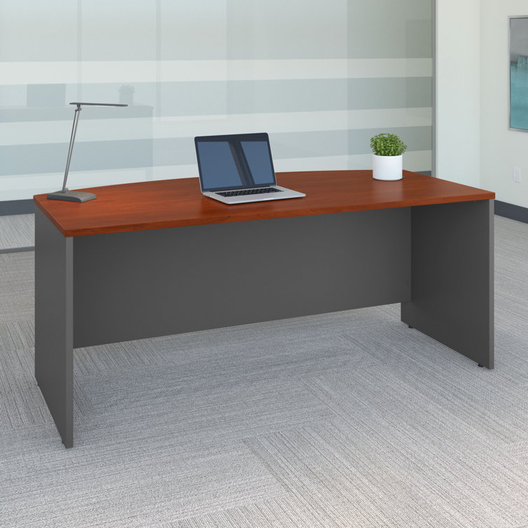 Graphite Gray 72" Thermally Fused Laminate Office Desk with Drawer
