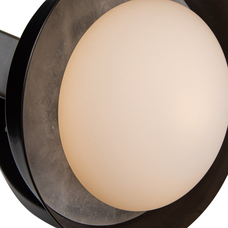 Alonso Vintage Brass LED Pendant with Glass Shade