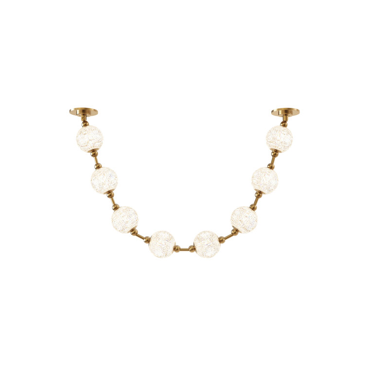 Marni 58" Natural Brass LED Pendant Light