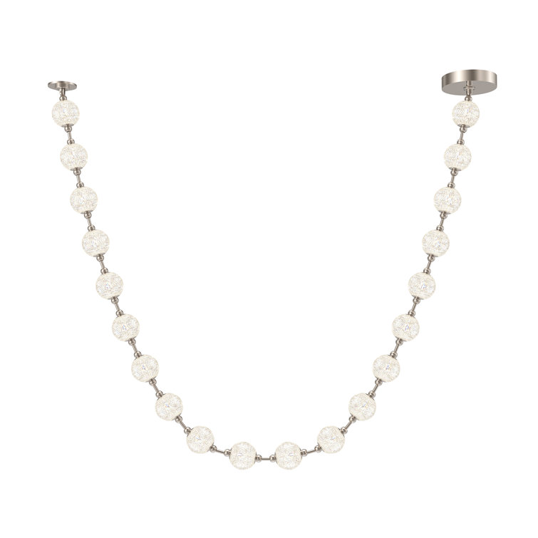 Marni Polished Nickel 20-Light LED Pendant