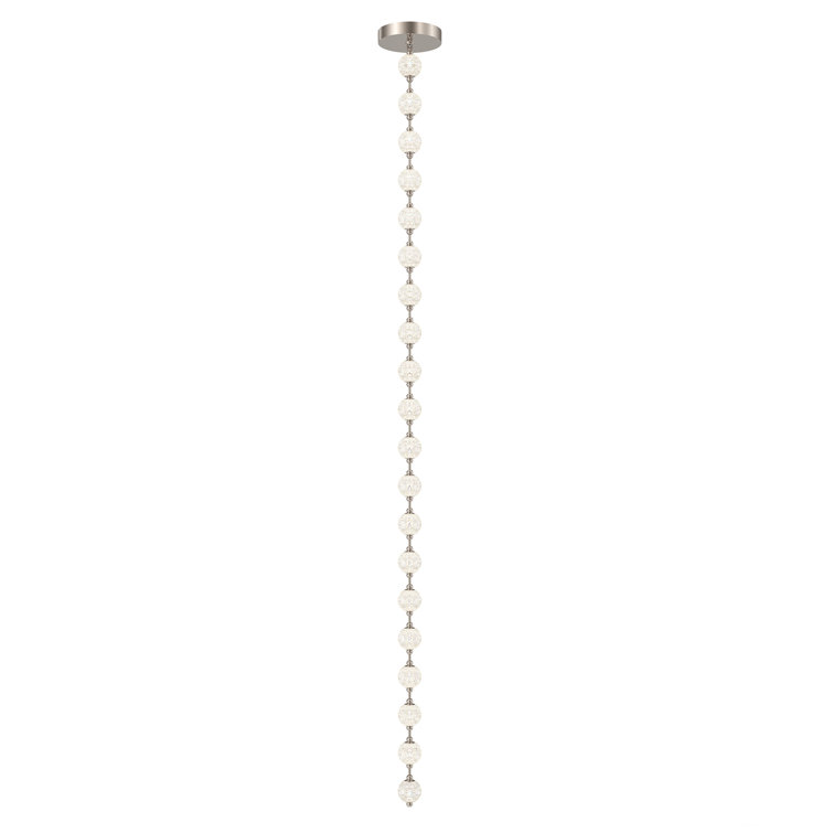 Marni Polished Nickel 20-Light LED Pendant