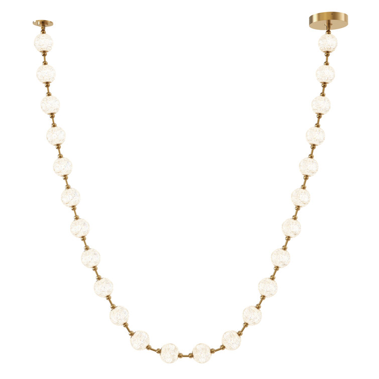 Marni 24-Light Natural Brass LED Pendant
