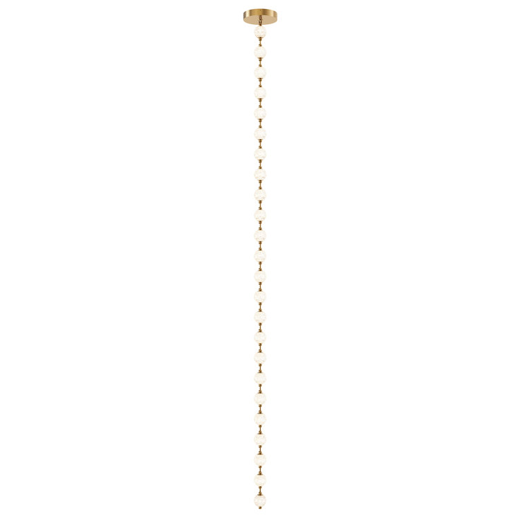 Marni 24-Light Natural Brass LED Pendant