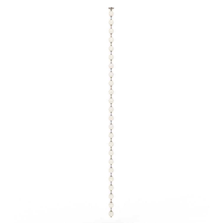 Marni Polished Nickel 20-Light LED Pendant