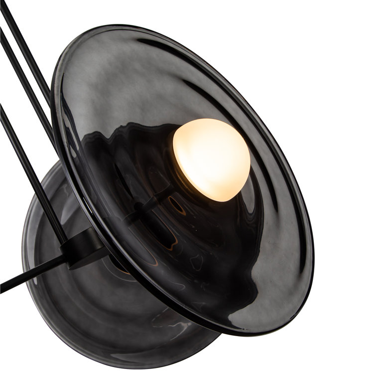 Urban Bronze and Glossy Opal LED Globe Pendant Light