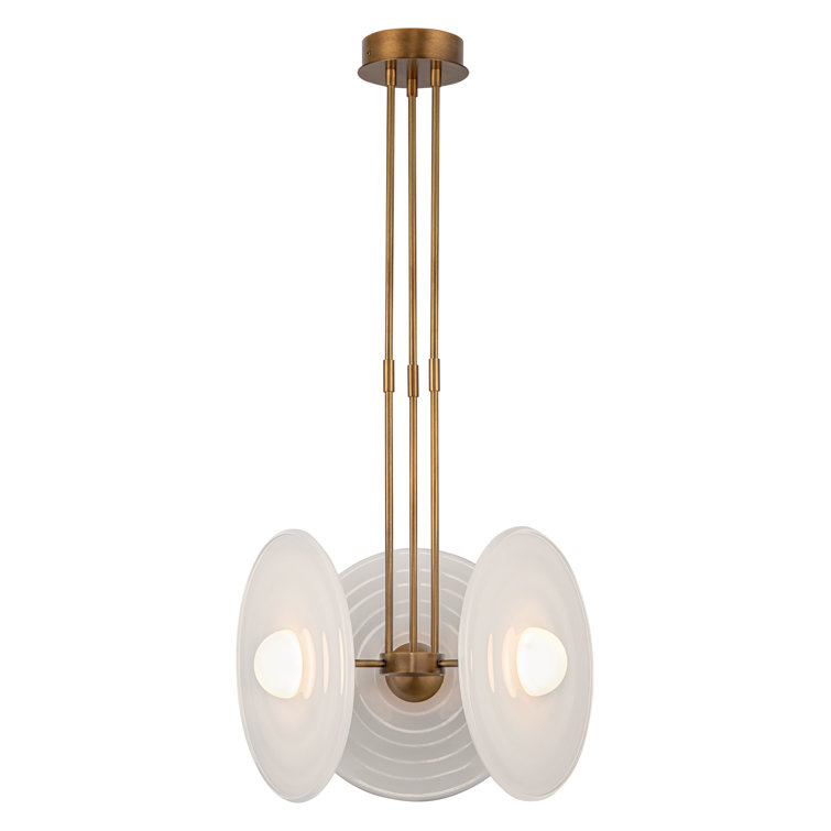 Urban Bronze and Glossy Opal LED Globe Pendant Light