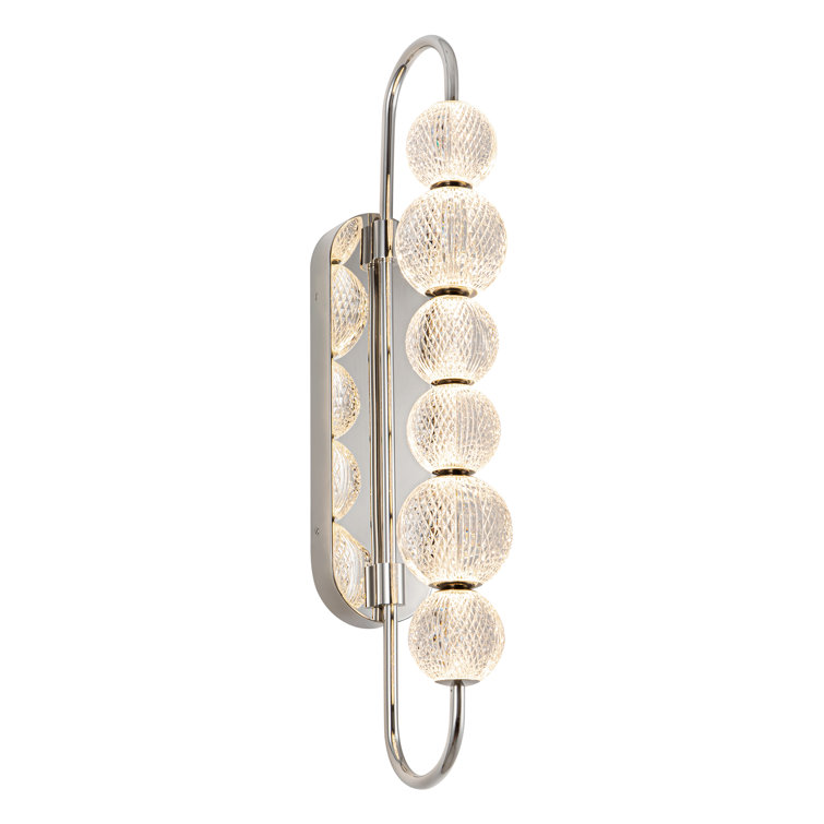Marni Polished Nickel 6-Light Dimmable Vanity Light