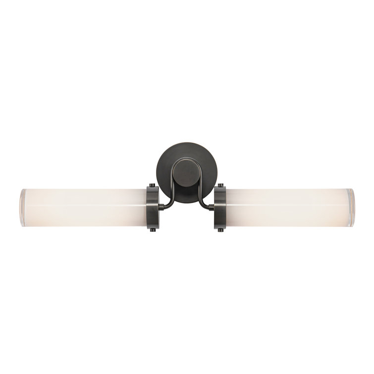 Urban Bronze 23" Dual Opal Glass Vanity Light