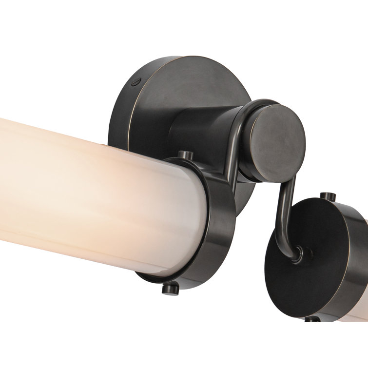 Urban Bronze 23" Dual Opal Glass Vanity Light