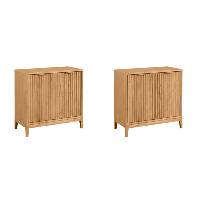 Jasper 2-Pack Solid Wood Accent Cabinet or TV Stand