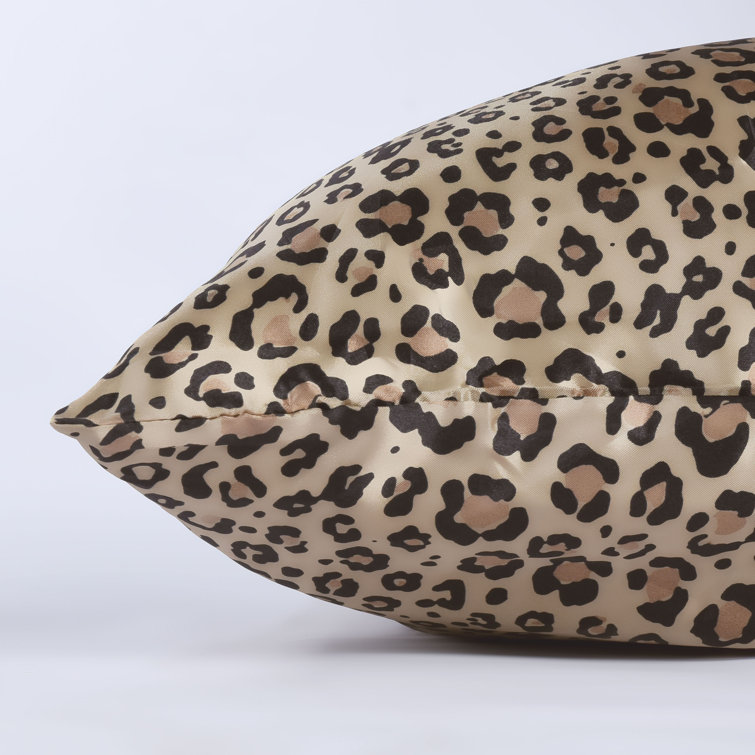 Leopard Print Satin Silk Standard Pillowcases Set of 2