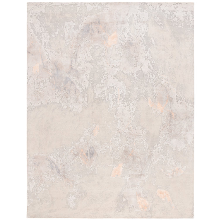 Tribeca Gray Hand-Knotted Wool 10' x 14' Rug