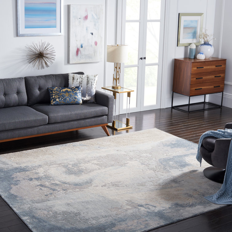 Tribeca Blue Hand-Knotted Wool 8' x 10' Rug