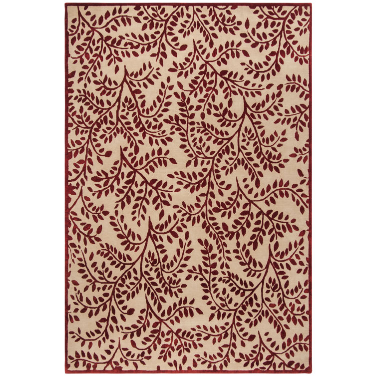 Hand-Knotted Assorted Wool and Silk Floral Rug 4' x 6'