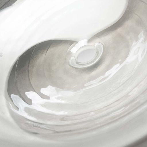 Seaspray 16" Circular Glass Vessel Bathroom Sink