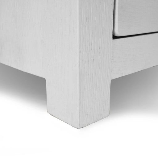 Vintner's Blanc 48" Weathered Oak Single Bathroom Vanity Base