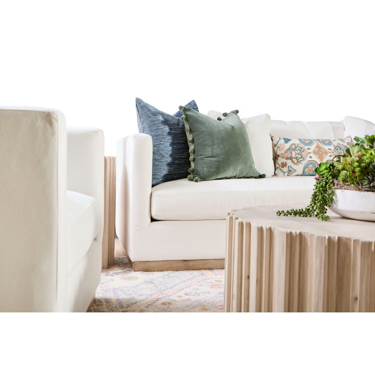 Elegance Reclaimed Pine Round Coffee Table in White Wash