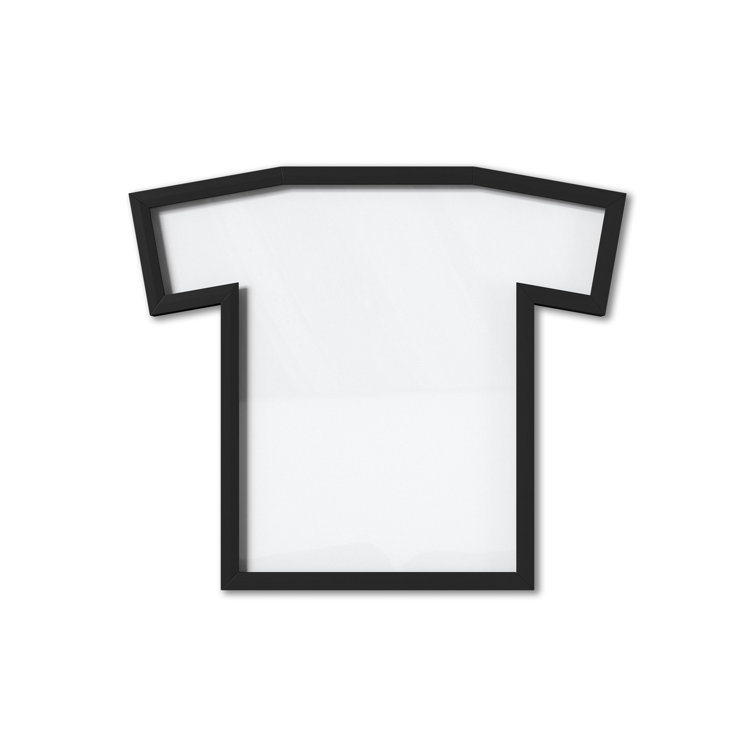 Medium Black Iron T-Shirt Shaped Wall Display Frame