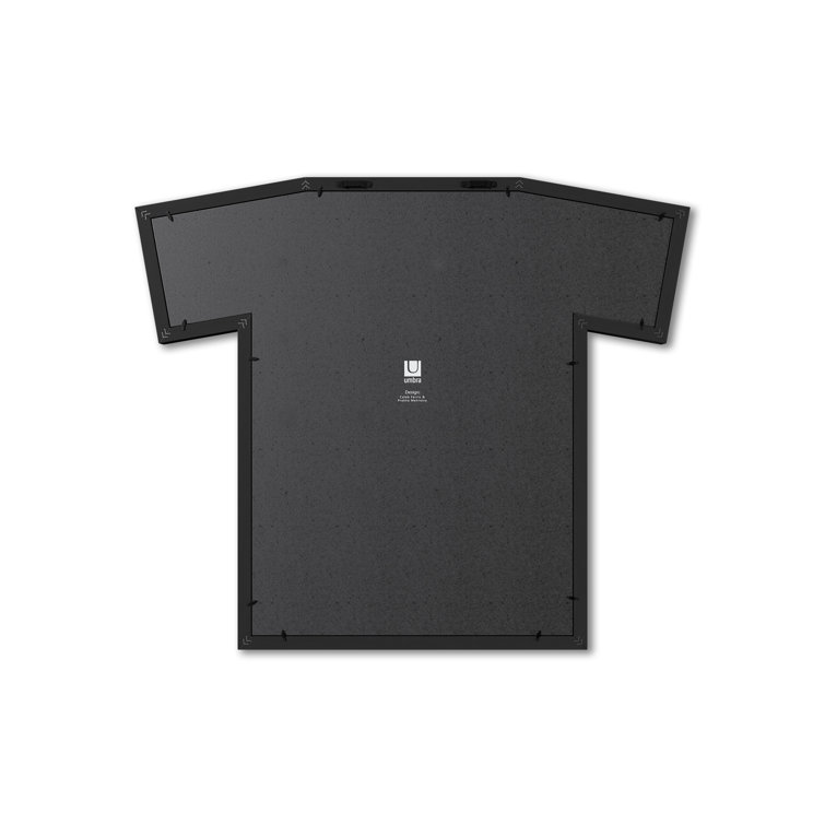 Medium Black Iron T-Shirt Shaped Wall Display Frame